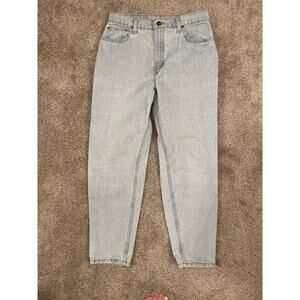 Vintage Levi's Women's High Rise Light Wash 551 Relaxed Fit,Tapered Leg,12 Short